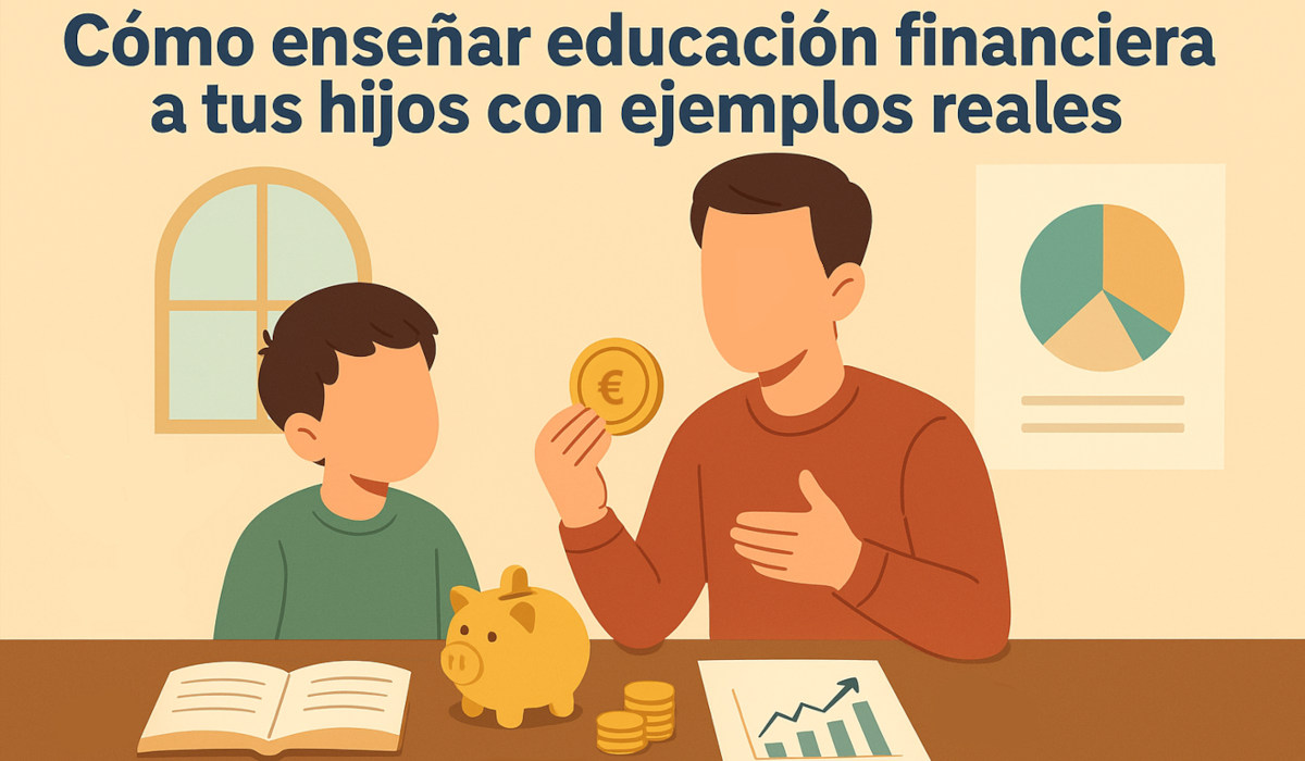 Cómo enseñar educación financiera a tus hijos con ejemplos reales