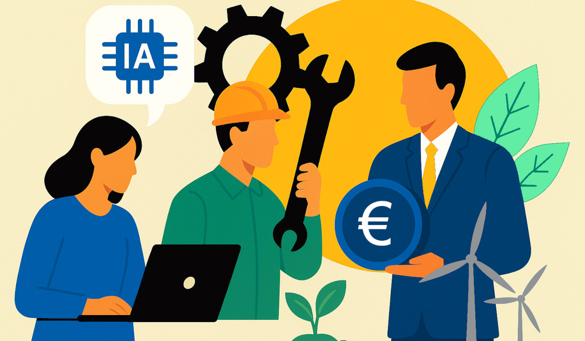 Las nuevas profesiones que crecerán con la IA y la economía verde